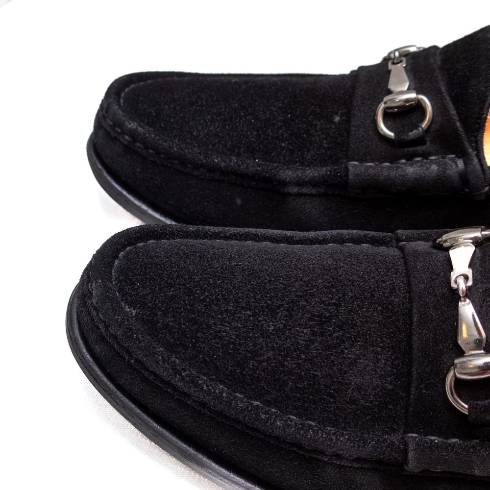 Allen Edmonds Lucca Italy Black Suede Leather Horsebit Loafer Shoe US 9 D / UK 8 - Picture 12 of 12